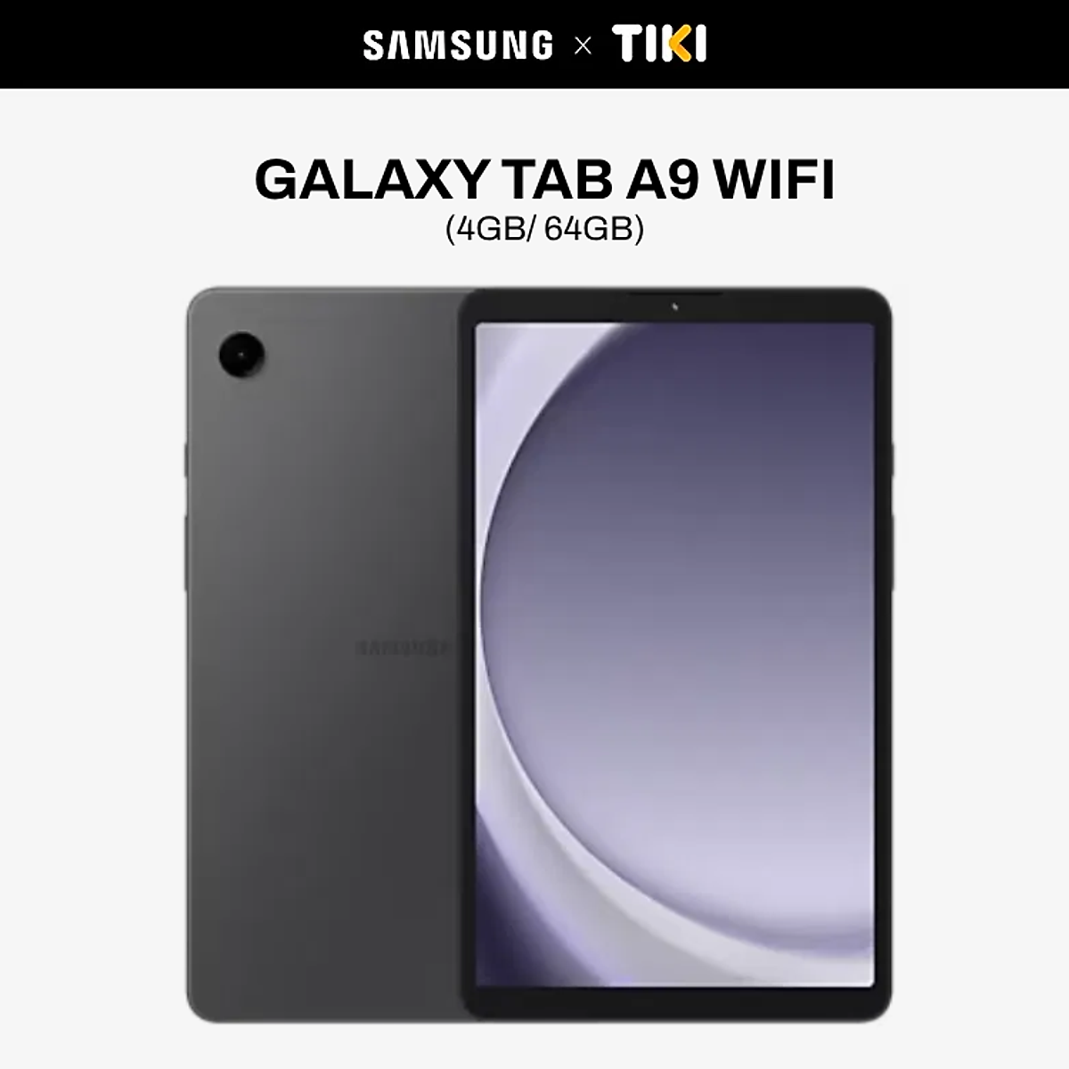 Máy Tính Bảng Samsung Galaxy Tab A9 Wifi 4GB/64GB - Hàng Chính Hãng - Xám