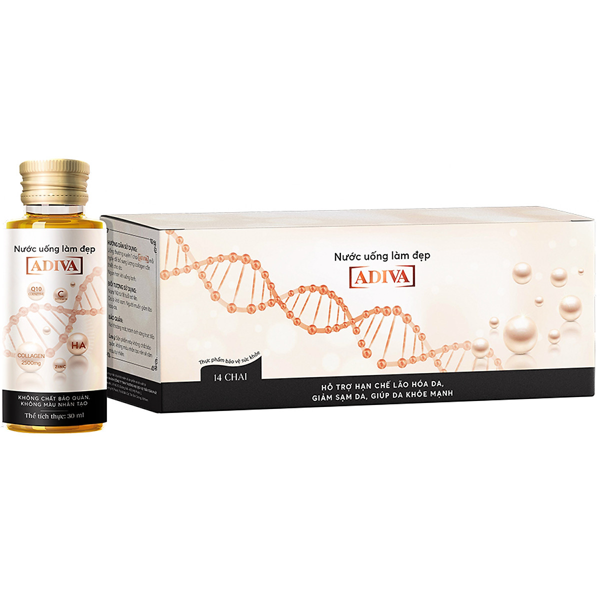 Nước uống làm đẹp Collagen Adiva (14 lọ x30ml/ Hộp )