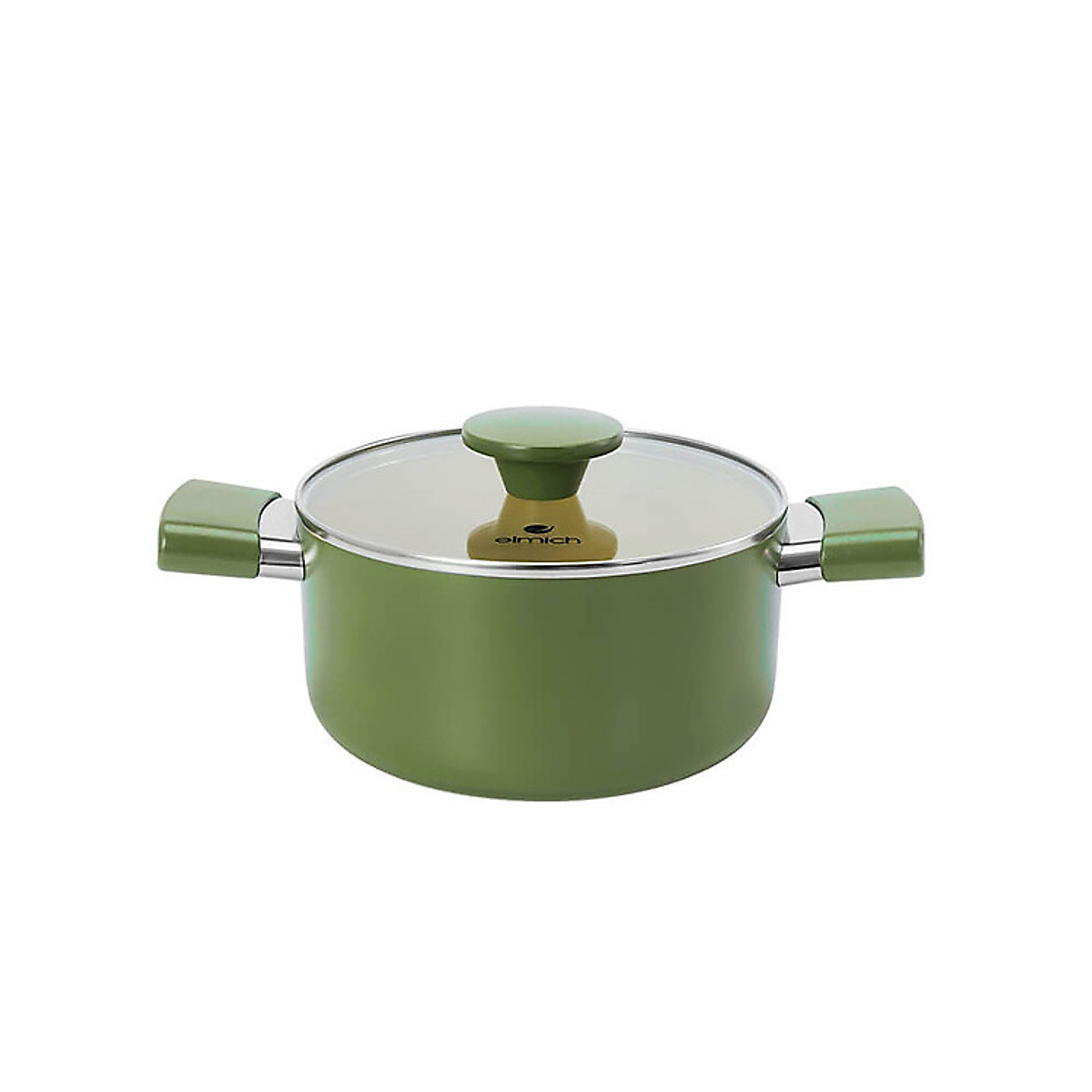 [LIVE] Nồi phủ sứ chống dính Elmich Olive Classic EL-5533OV size 16,18,20cm - Hàng chính hãng - 1 quánh Size 16cm