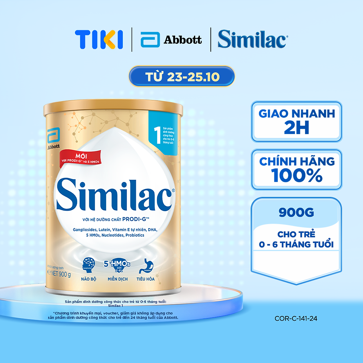 Similac Einstein 1 cho trẻ từ 0 - 6 tháng tuổi (900g)