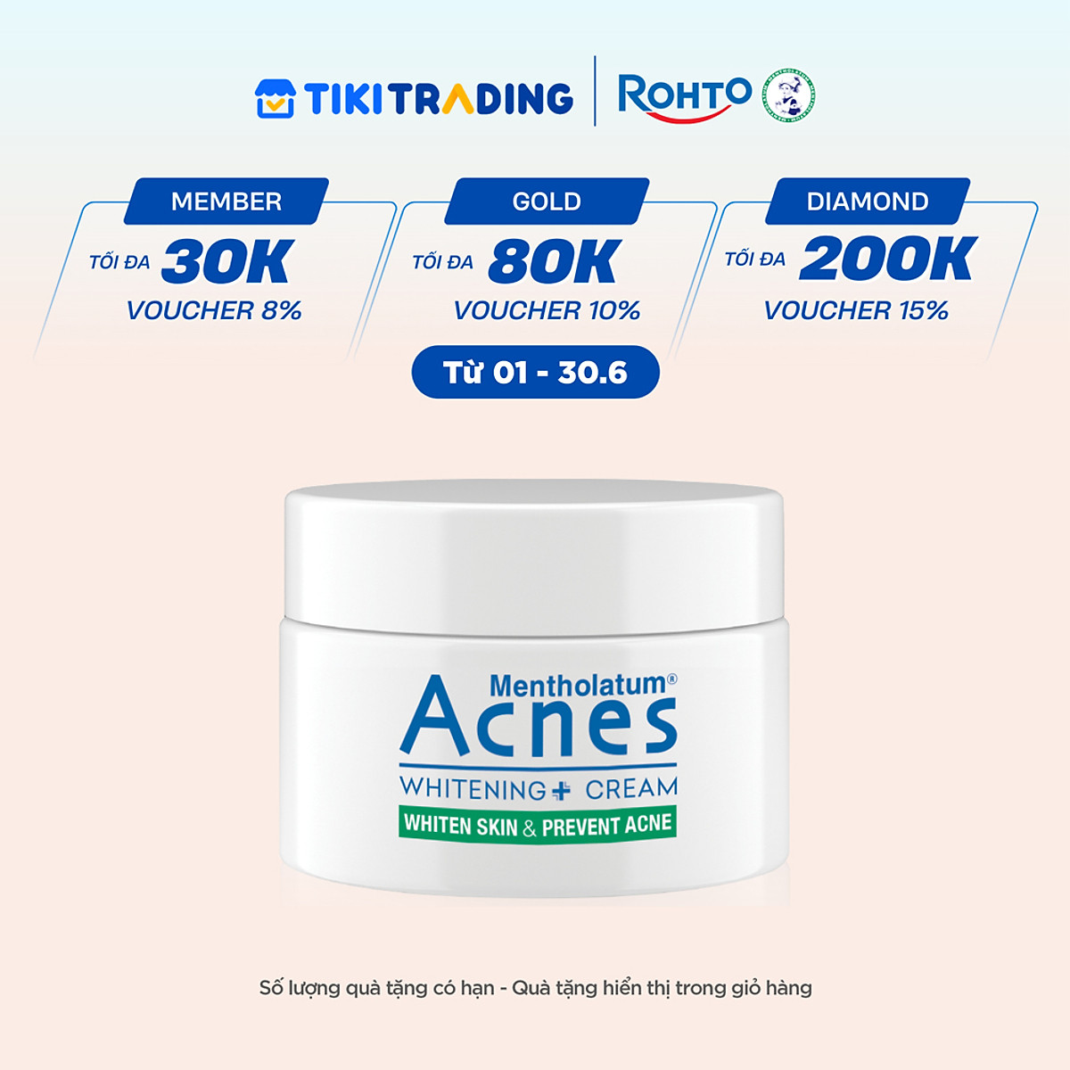 Kem dưỡng trắng da Acnes Whitening+ Cream 50g