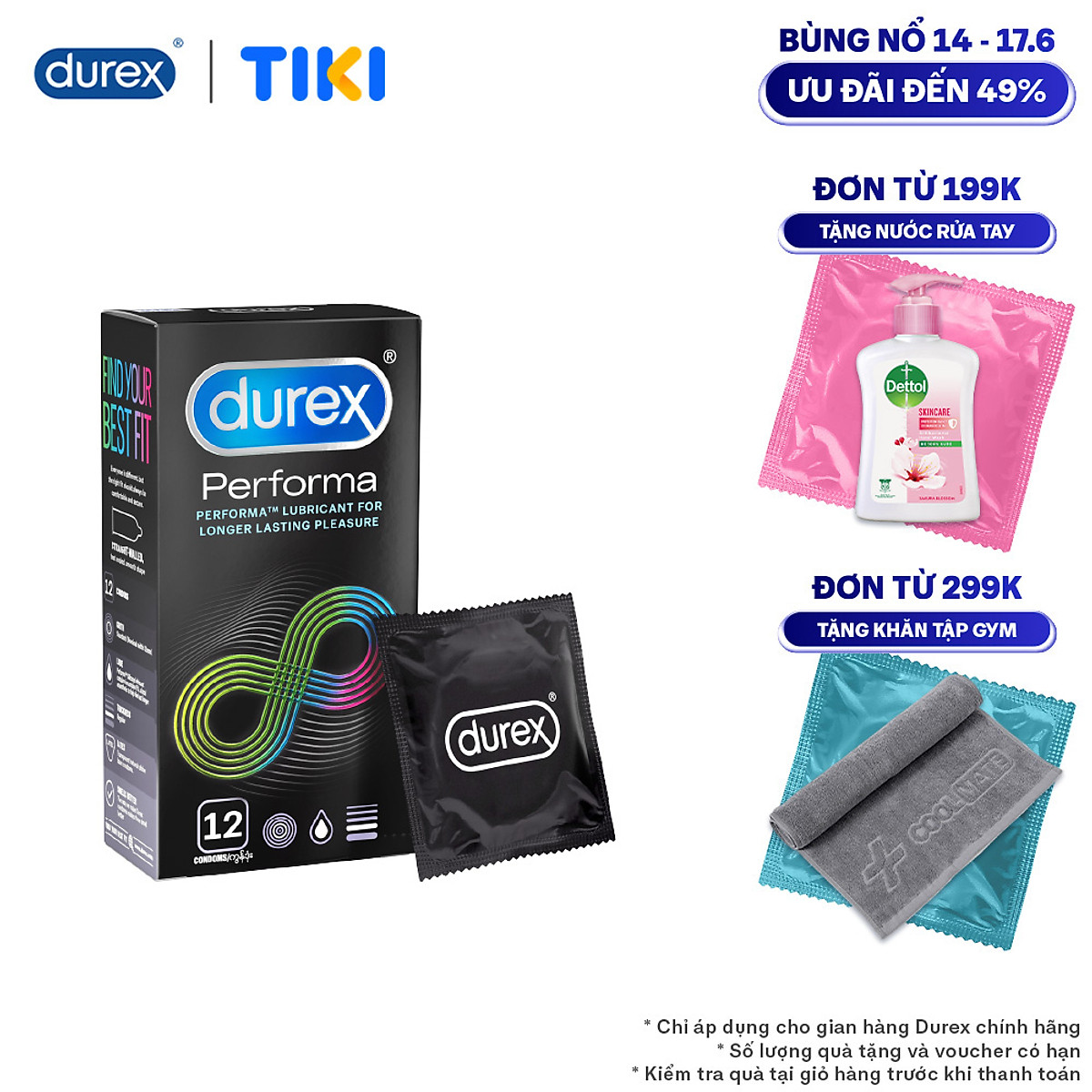 Bao cao su Durex Performa 12 bao