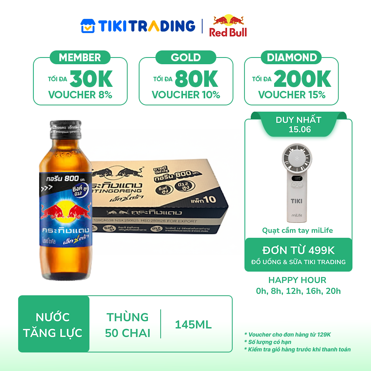 Thùng 50 chai Nước tăng lực Red Bull Black với Kẽm+B12 145ml