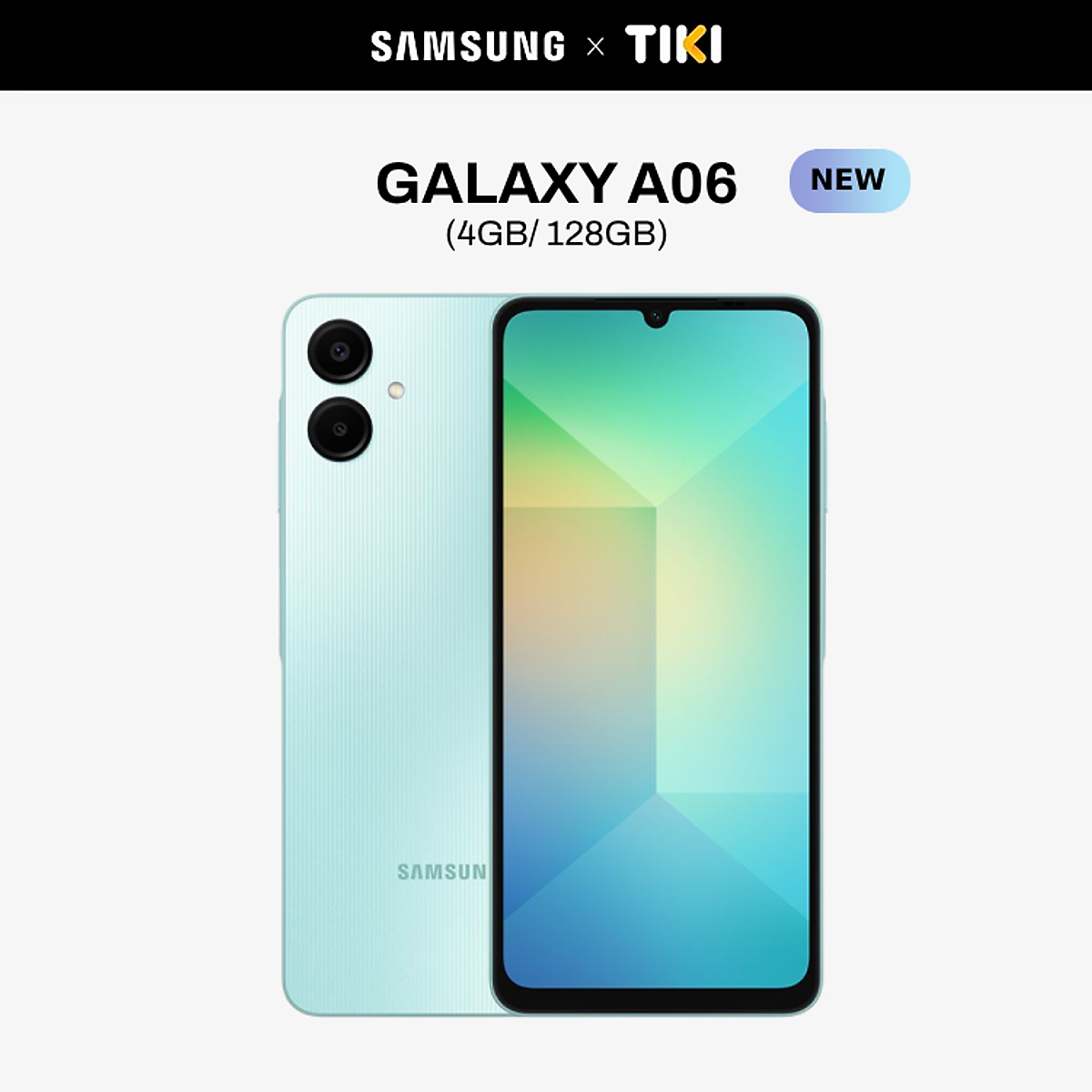 Điện Thoại Samsung Galaxy A06 (4GB/128GB) -  Đã kích hoạt bảo hành điện tử - Hàng Chính Hãng - Xanh Ngọc