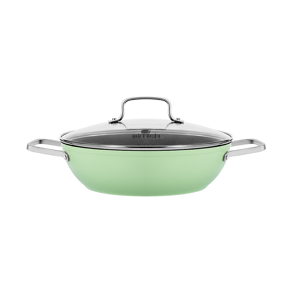 Nồi lẩu chống dính vân đá Elmich El-5553GY28 size 28cm (Màu lớp chống dính có thể thay đổi theo đợt sản xuất)