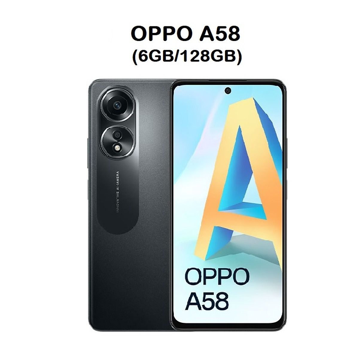 Điện Thoại Oppo A58 6GB/128GB - Hàng Chính Hãng  - Đen
