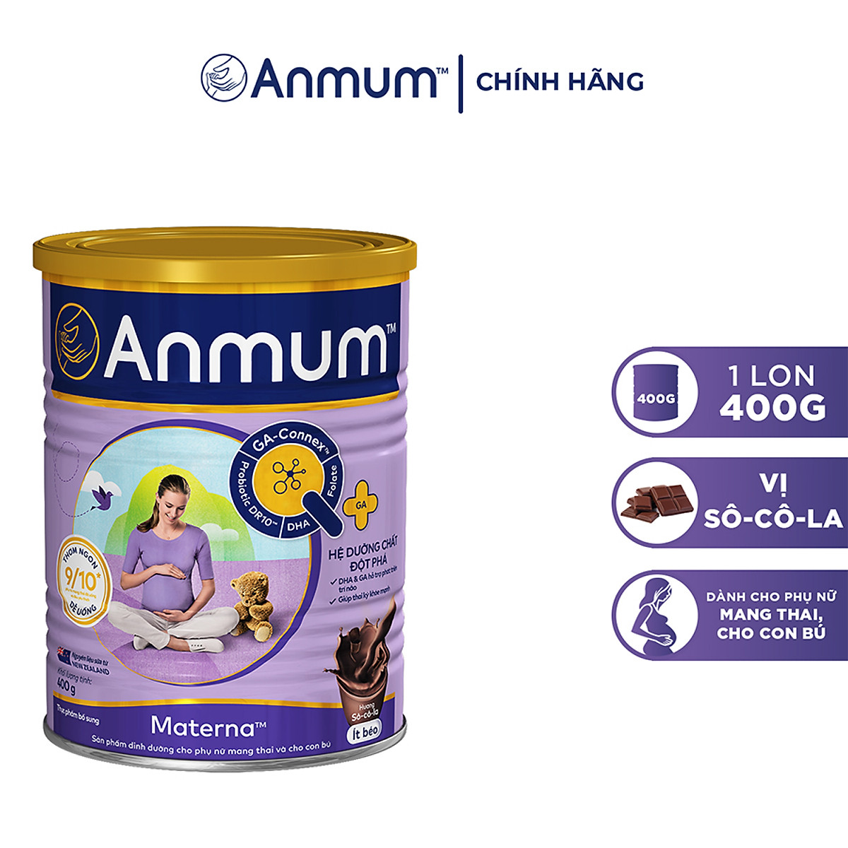 Sữa Bột Dành Cho Mẹ Bầu Anmum Materna Hương Chocolate 400g