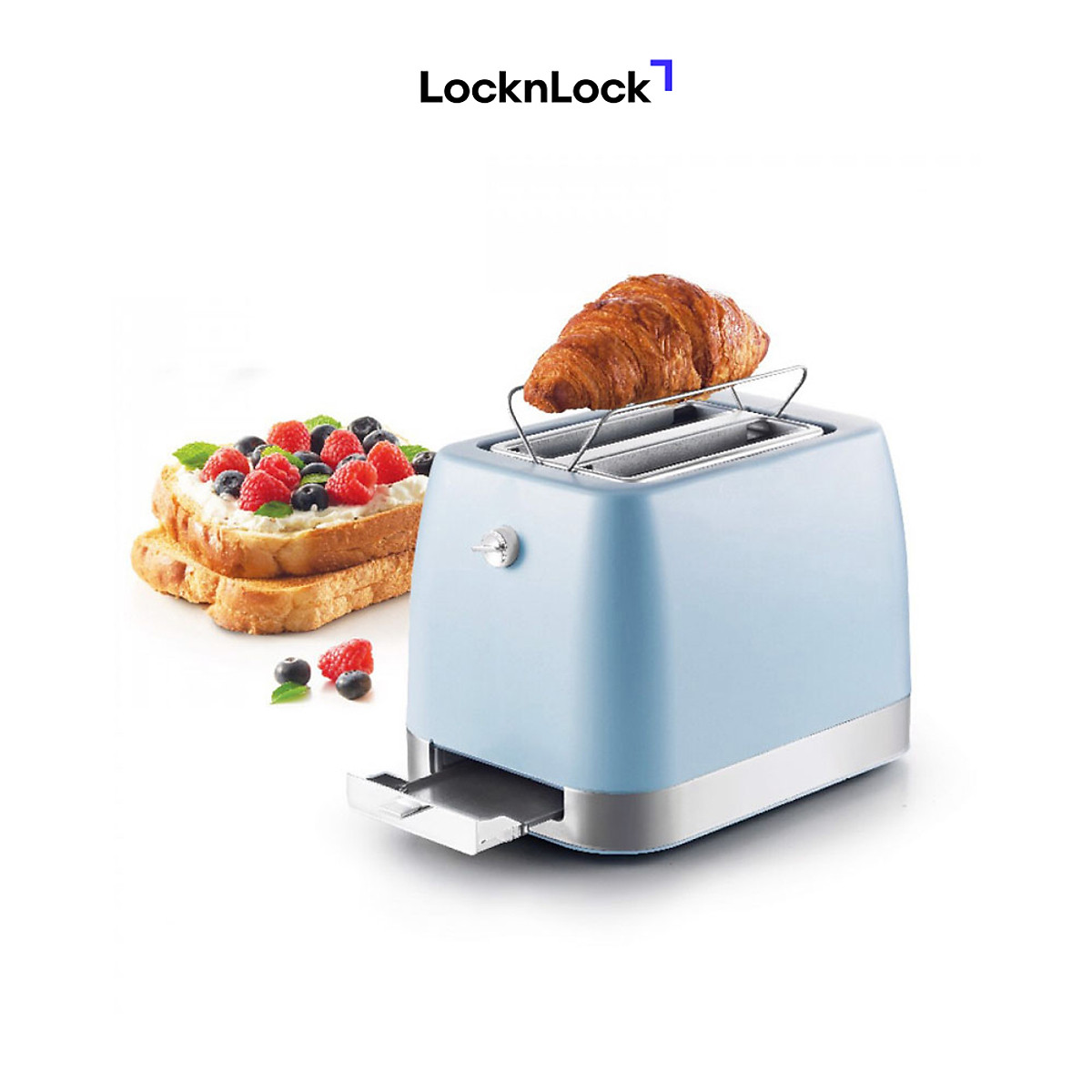 Máy Nướng Bánh Mì Lock  Lock EJB221BLU (730 - 870 W) - Hàng chính hãng
