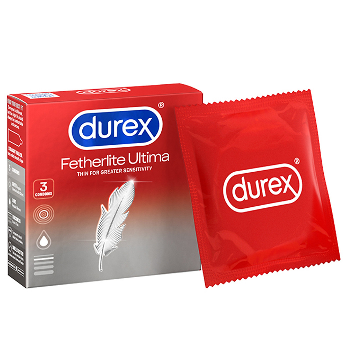 Bao cao su Durex Fetherlite Ultima Hộp 3 bao