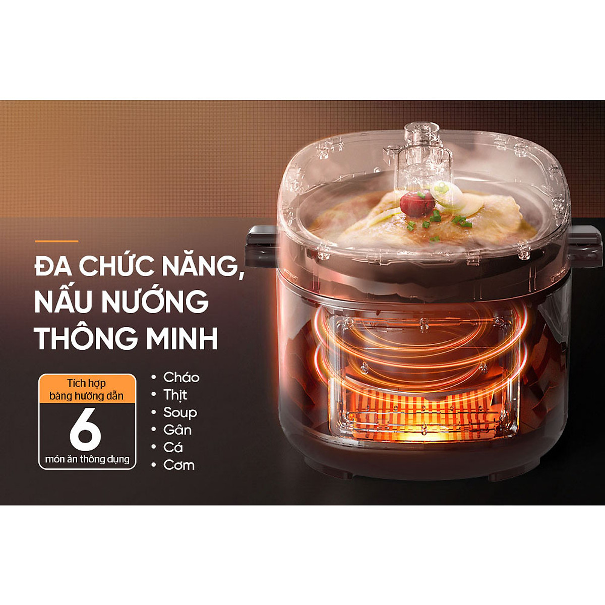 Nồi áp suất điện đa năng Sunhouse SHD1540 4 Lít - Hàng chính hãng