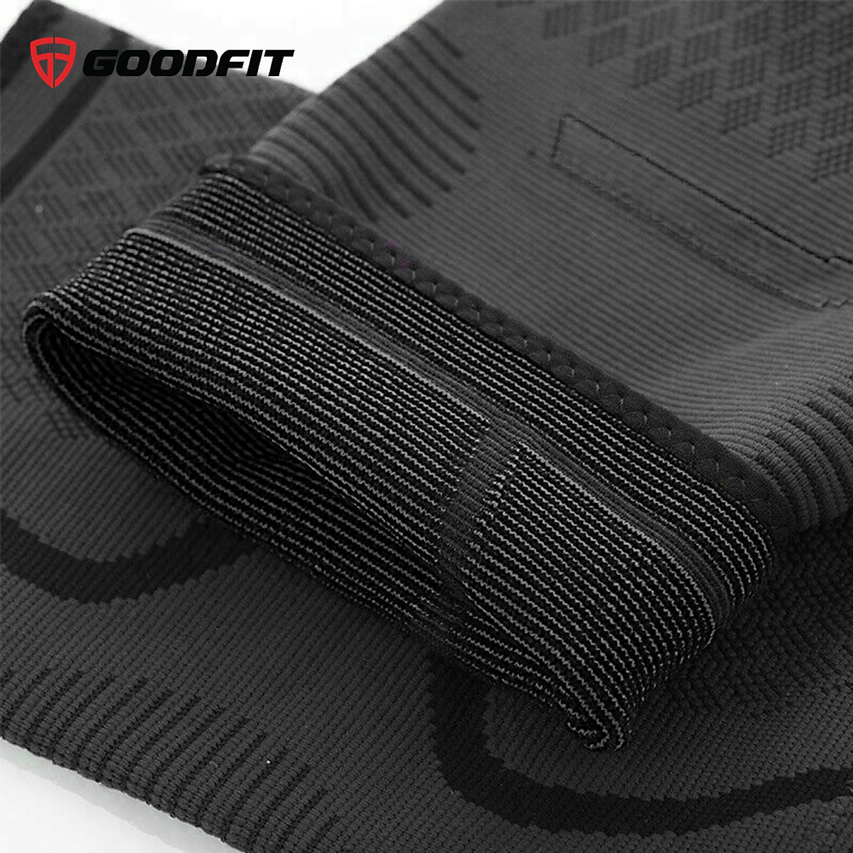 Bó gối thể thao, băng đầu gối, băng bảo vệ đầu gối tập gym GoodFit co giãn 4 chiều, dệt 3D dày dặn GF518K