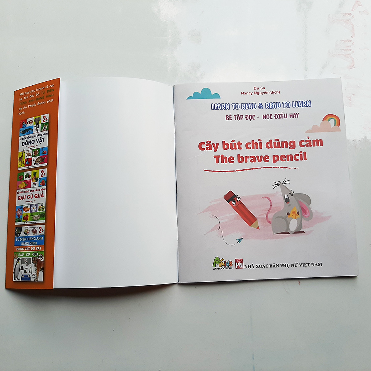 Truyện Tiềm Thức Cho Bé Tập Nói - Bé Tập Đọc Học Điều Hay: Trốn Thôi! Trốn Thôi!, Con Sâu Đói Bụng, Cây Bút Chì Dũng Cảm - Truyện Tương Tác Cho Bé Từ 2 Tuổi