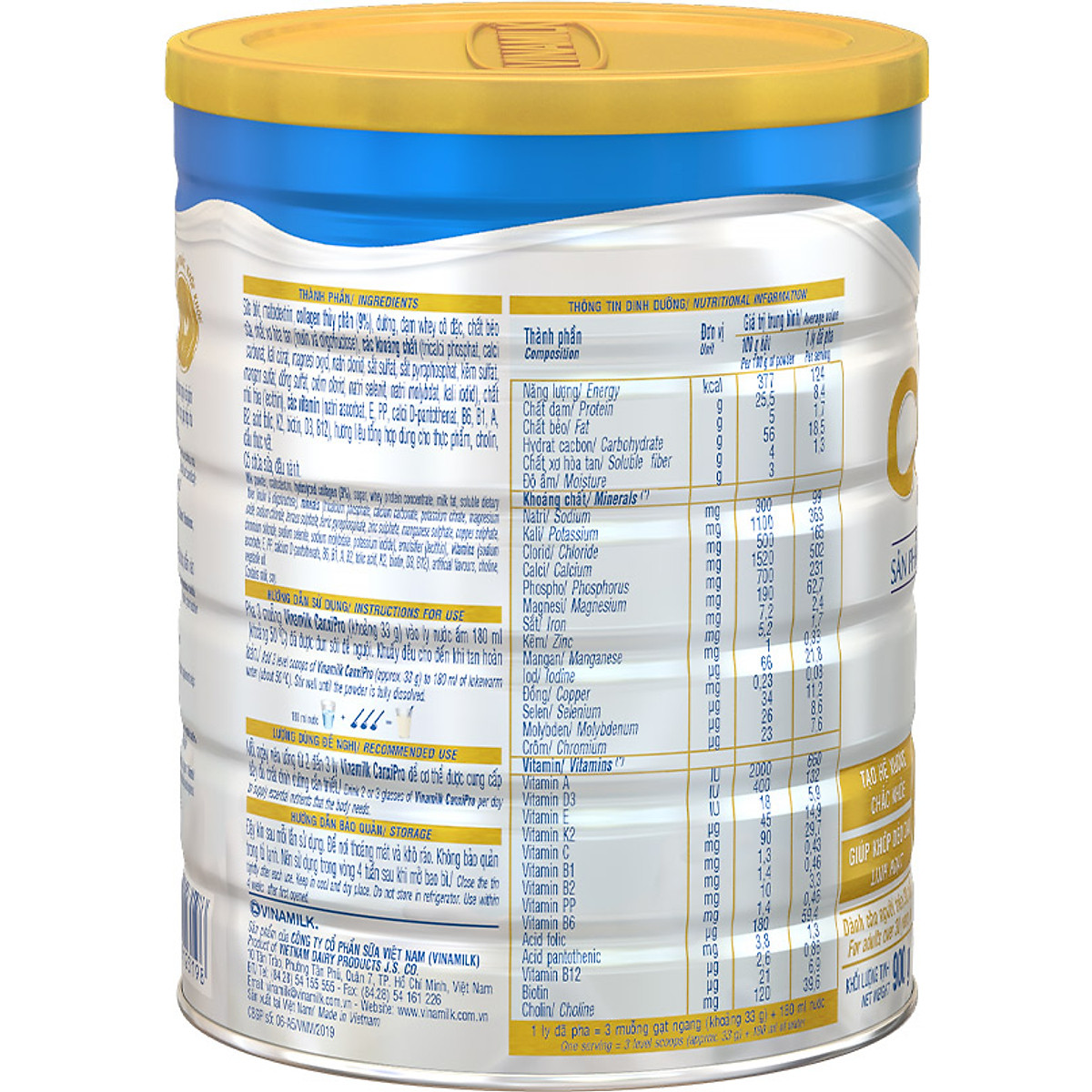 Sữa Bột Vinamilk Canxi Pro