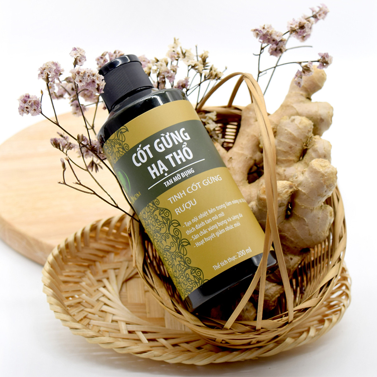Cốt gừng hạ thổ săn chắc eo sau sinh Wonmom 200ml