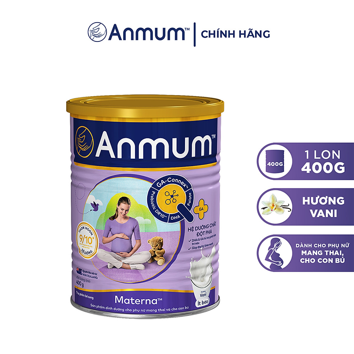 Sữa Bột Dành Cho Mẹ Bầu Anmum Materna Hương Vanilla 400g