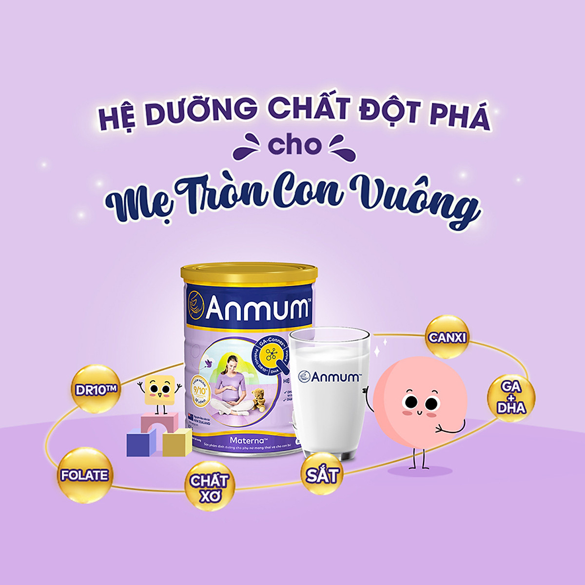 Sữa Bột Dành Cho Mẹ Bầu Anmum Materna Hương Vanilla 800g