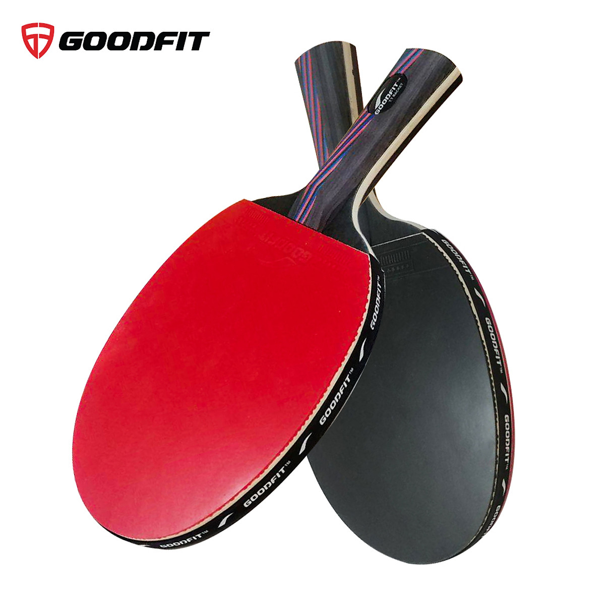 Vợt bóng bàn tặng kèm 3 bóng GoodFit cốt vợt 9 lớp đạt chuẩn chất lượng GF002TR