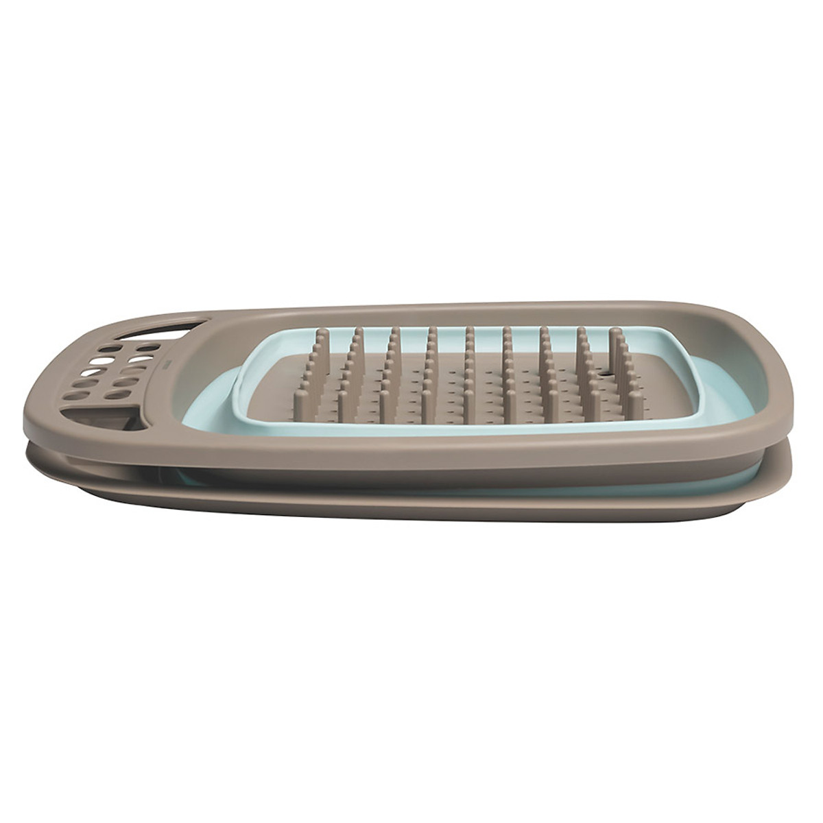 Kệ Chén Đĩa Gấp Gọn Kèm Khay Hứng Nước Lock&Lock LDR140GRY (480 x 375 x 63mm)