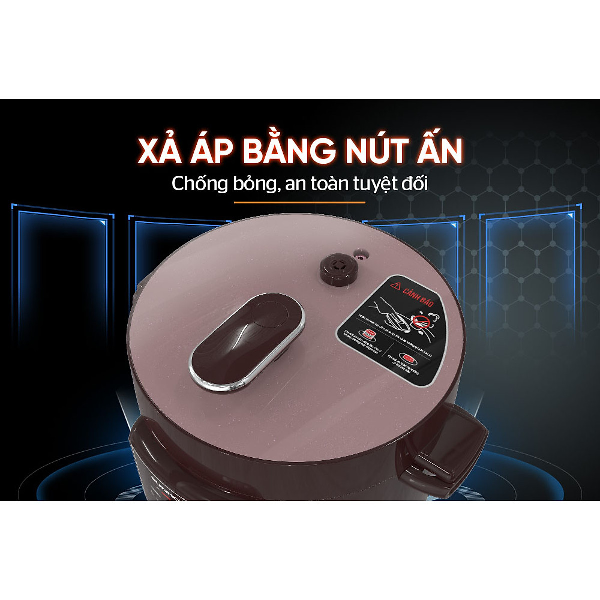 Nồi áp suất điện đa năng Sunhouse SHD1540 4 Lít - Hàng chính hãng