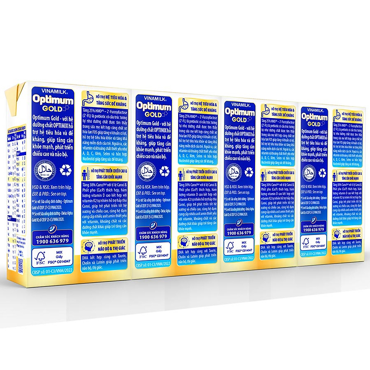 Thùng 48 Hộp Sữa Bột Pha Sẵn Vinamilk Optimum Gold 110ml