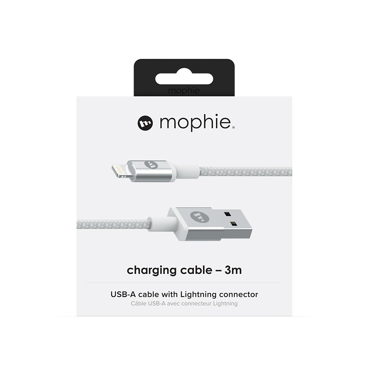 Cáp light ning Mophie 3m - Hàng Chính Hãng