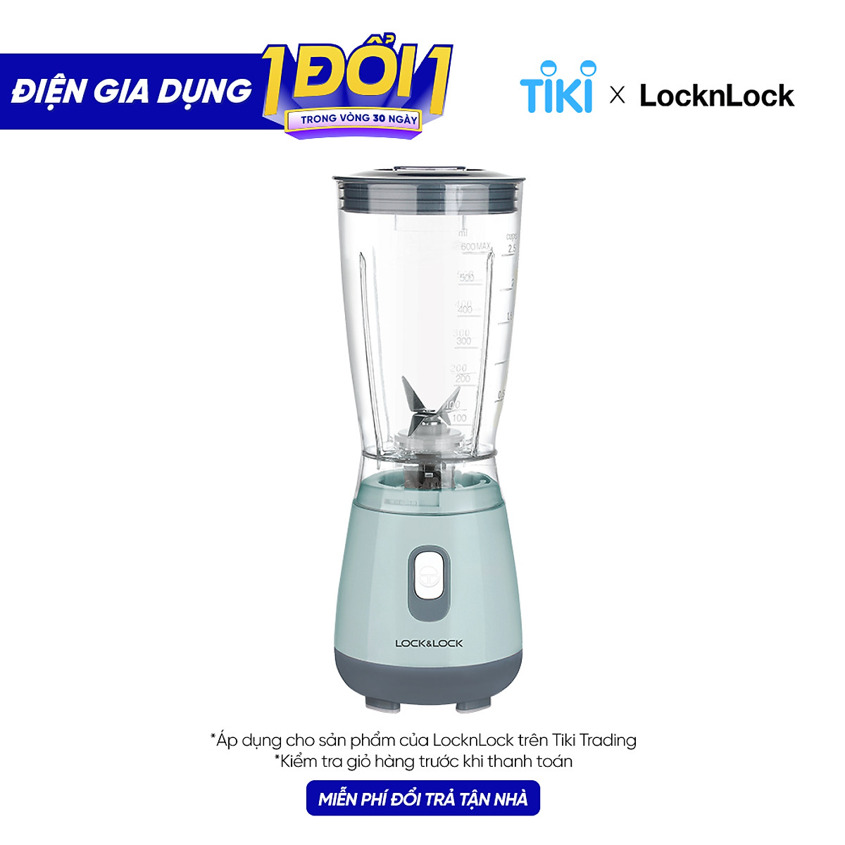 Máy Xay Sinh Tố Lock&Lock EJM436 (250W - 600ml) - Hàng Chính Hãng