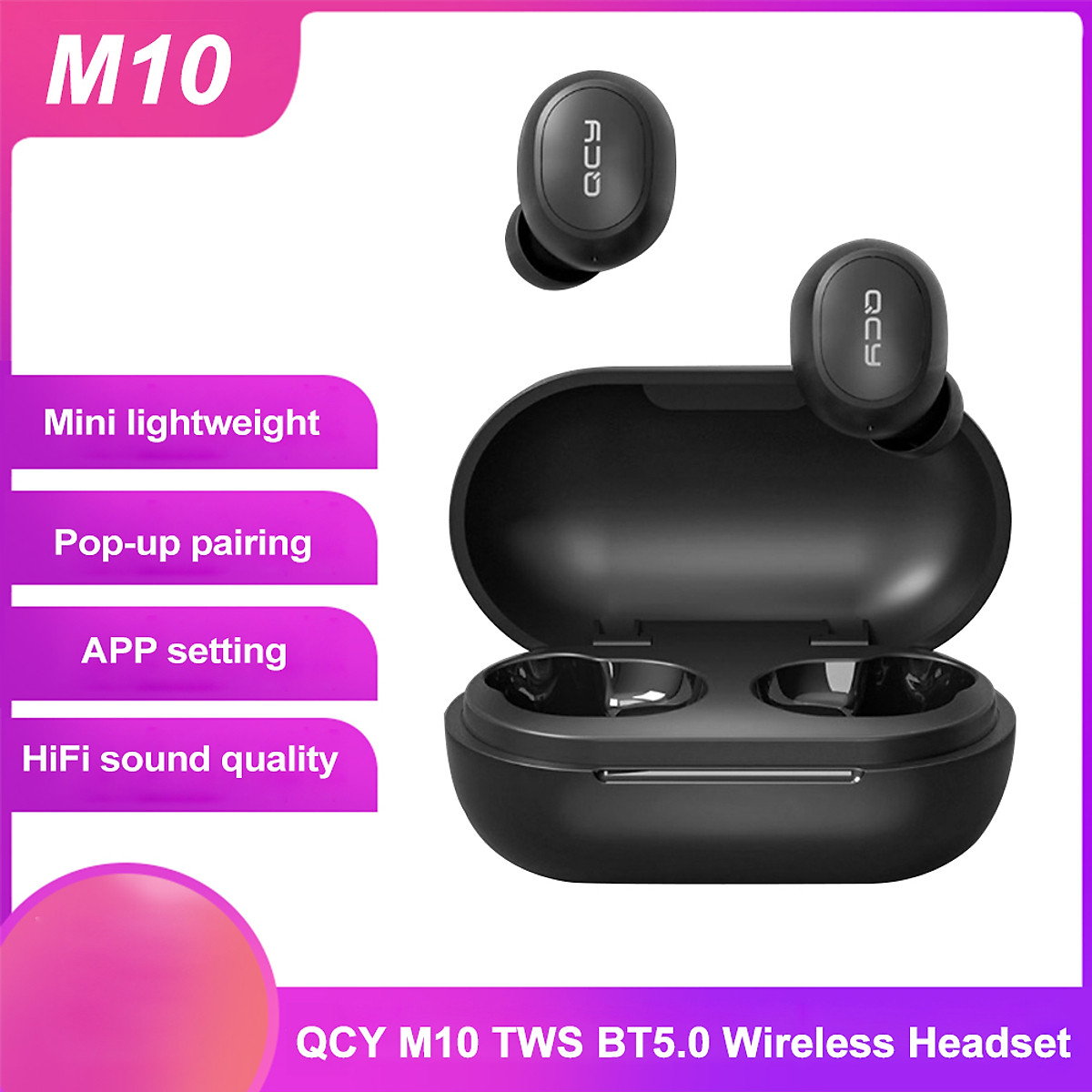 Mua QCY M10 TWS Wireless Headset Pop-up Pairing APP Setting