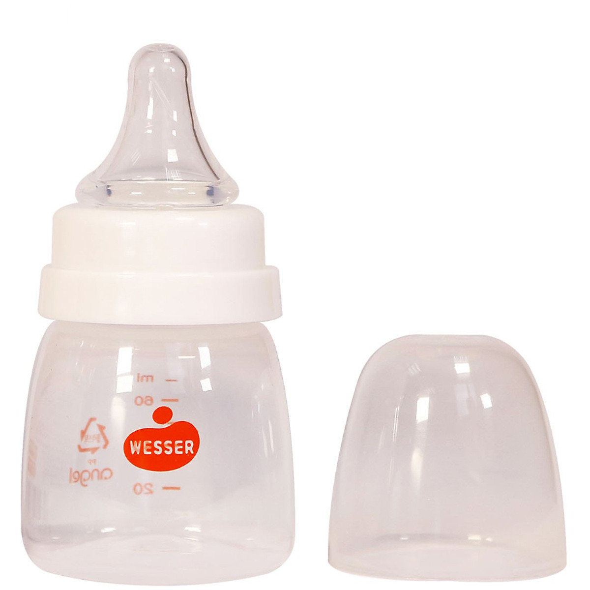 Combo 2 Bình Sữa PP Wesser - (Giao màu ngẫu nhiên)