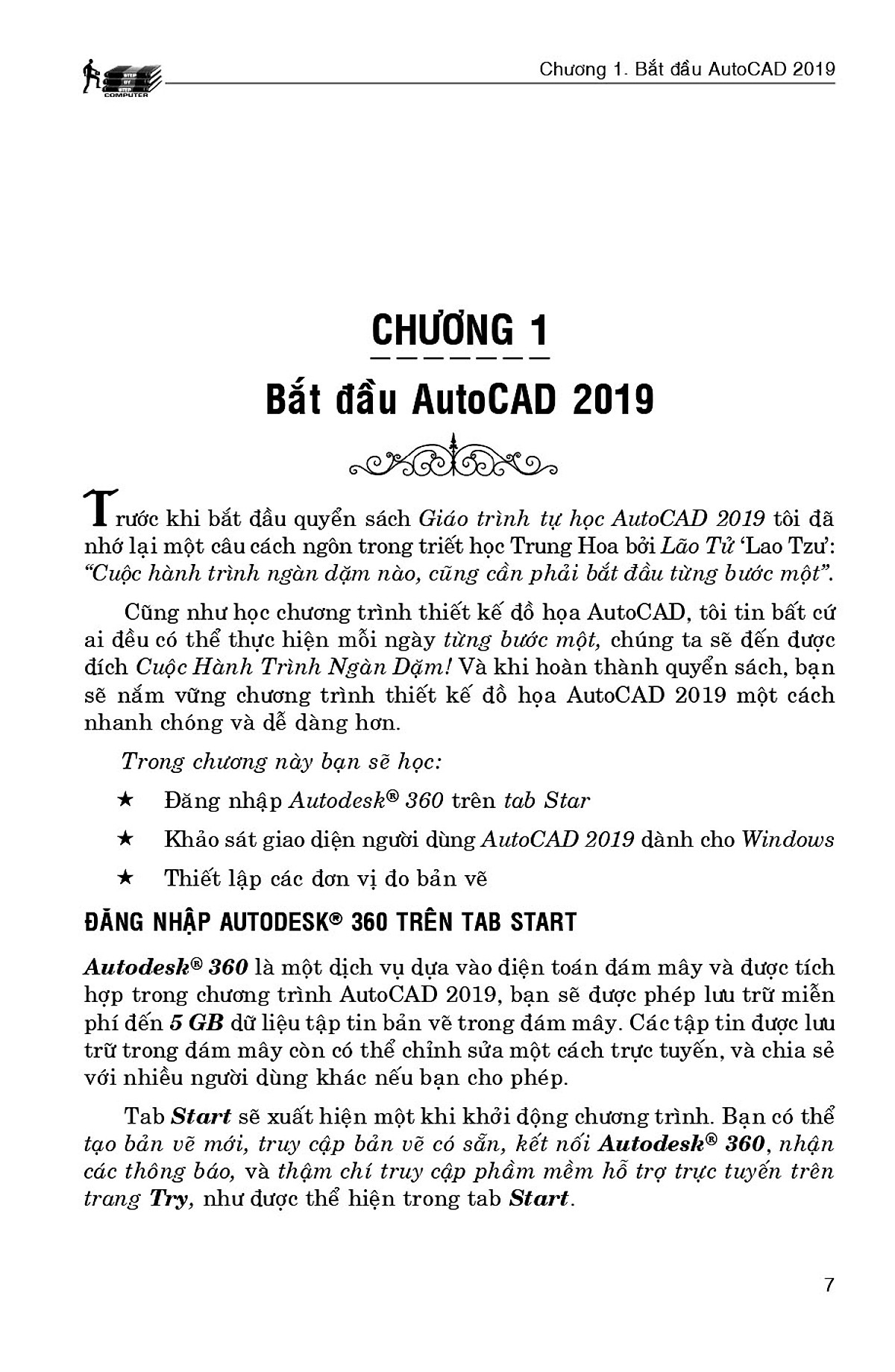 Giáo Trình Tự Học AutoCAD 2019 Thực Hành Bằng Hình Minh Họa (Kèm CD Bài Tập) (Tái bản năm 2020)