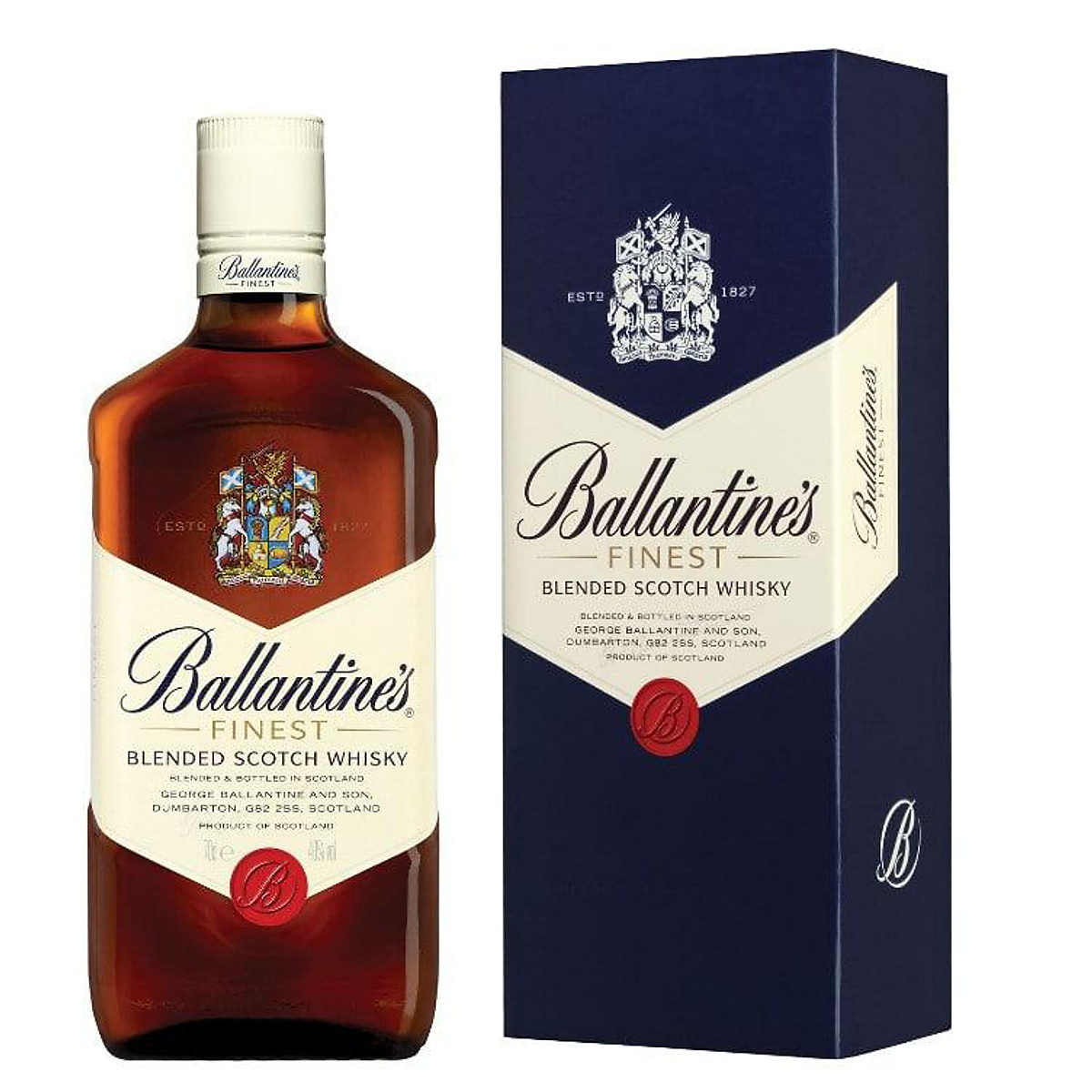 {Freeship 50K} Rượu Whisky Ballantine's Finest 700ml 39.7% - 40.3% - Không kèm Hộp