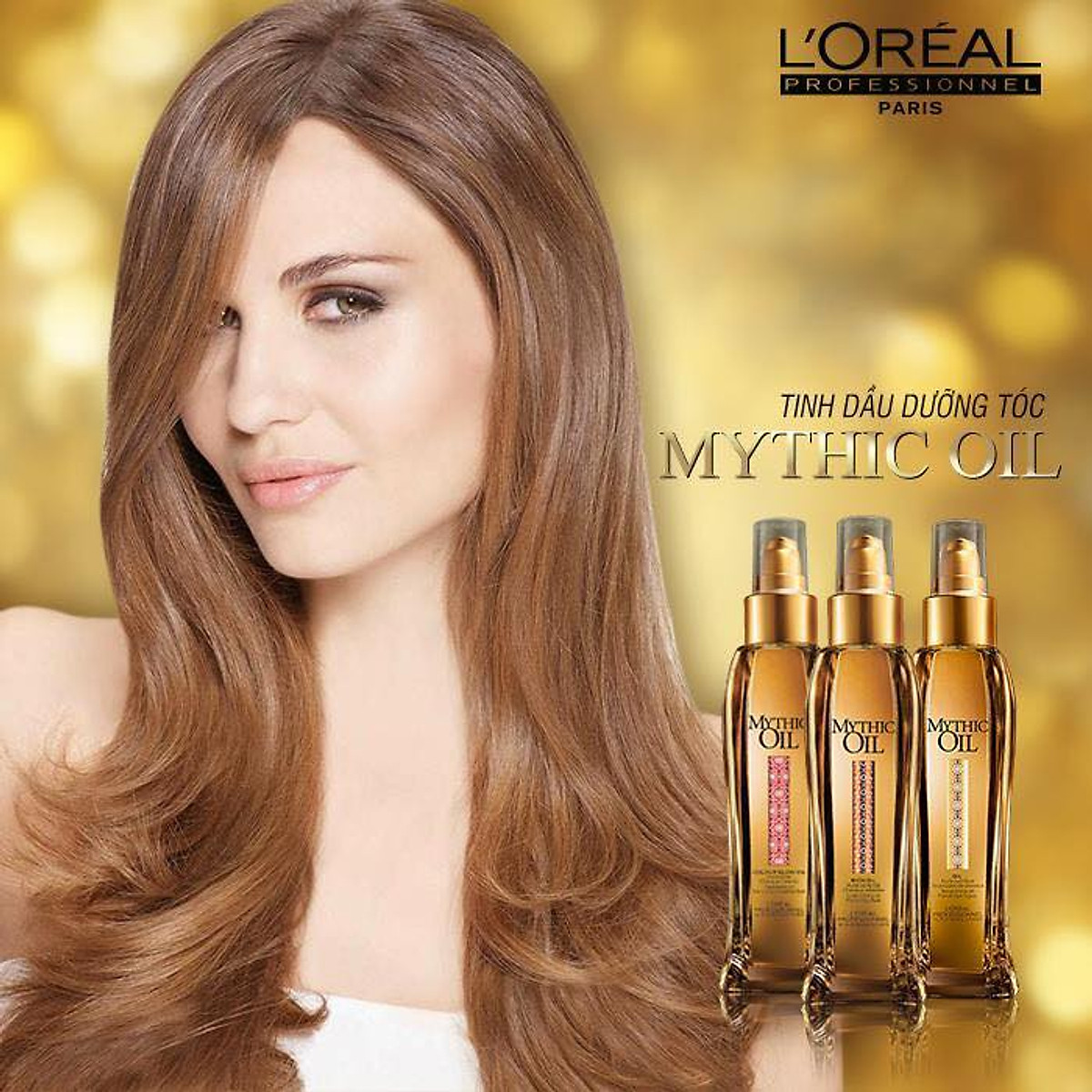Tinh dầu L'oreal Mythic oil Nourishing Serum dưỡng bóng mượt tóc 100ml