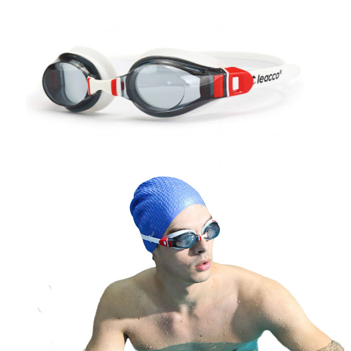 Kính bơi chống tia UV , Chống sương mù , bảo vệ mắt YESURE Cleacco, Dây đeo được làm 100% silicone mềm mại, thoải mái, dành cho vận động viên chuyên nghiệp hoặc người có sở thích đi bơi - Hàng Chính Hãng