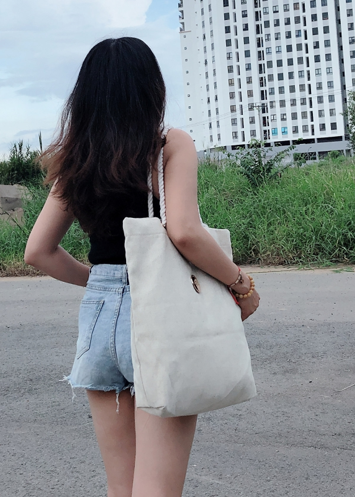 Túi xách đựng A4, chất liệu vải bố, thấm nước, kết hợp dây đeo là dây thừng, không đau vai (Nhiều phiên bản để chọn)