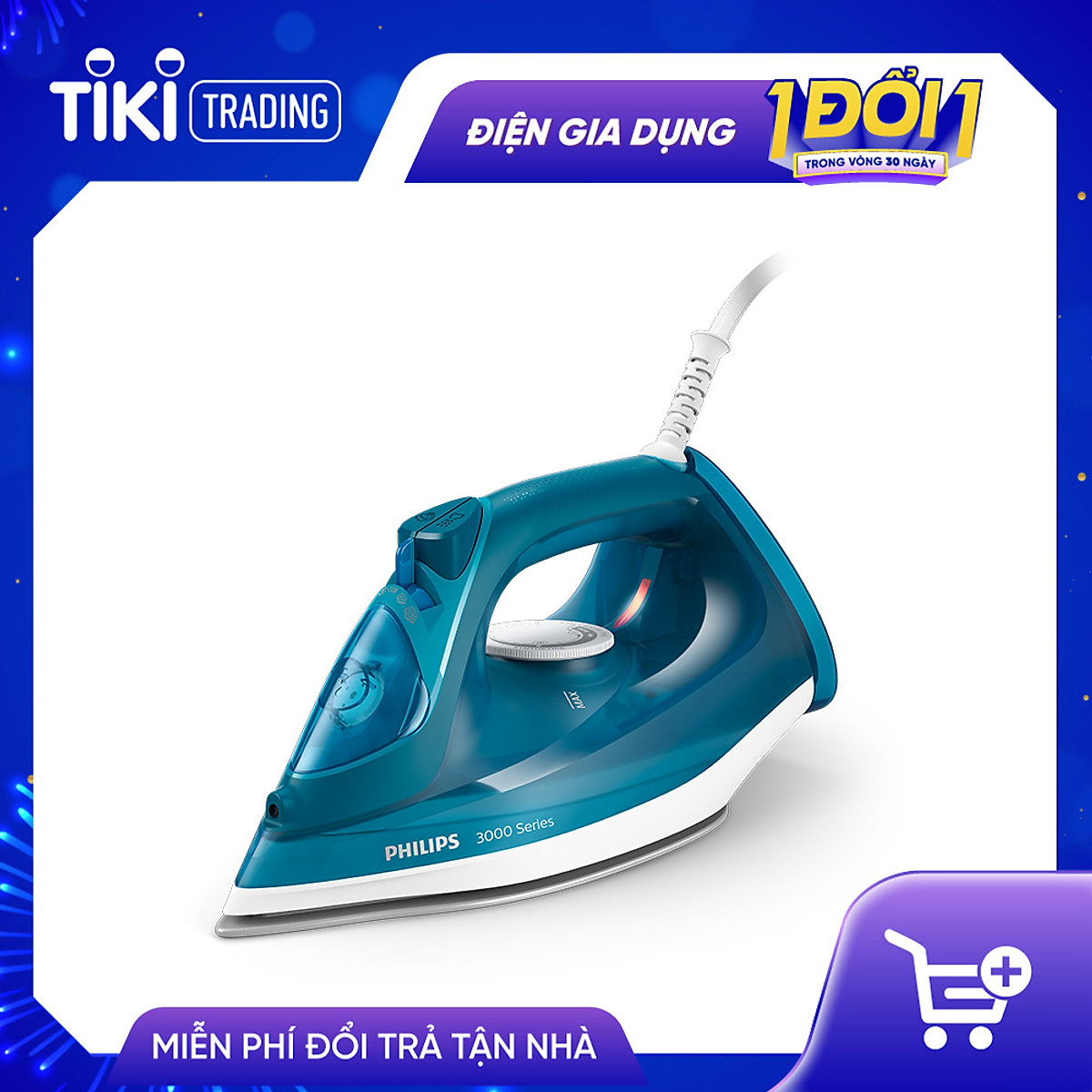 Bàn ủi hơi nước cầm tay PHILIPS DST3040/70 2600W - Hàng Chính Hãng