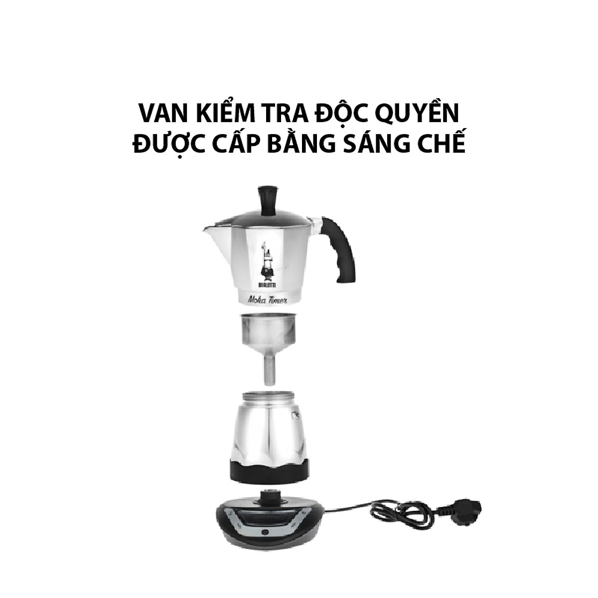 Máy Pha Cà Phê Bialetti Chạy Điện Hẹn Giờ Moka Timer 6 Cup 6TZ 2015 - 0006093 | Tiki