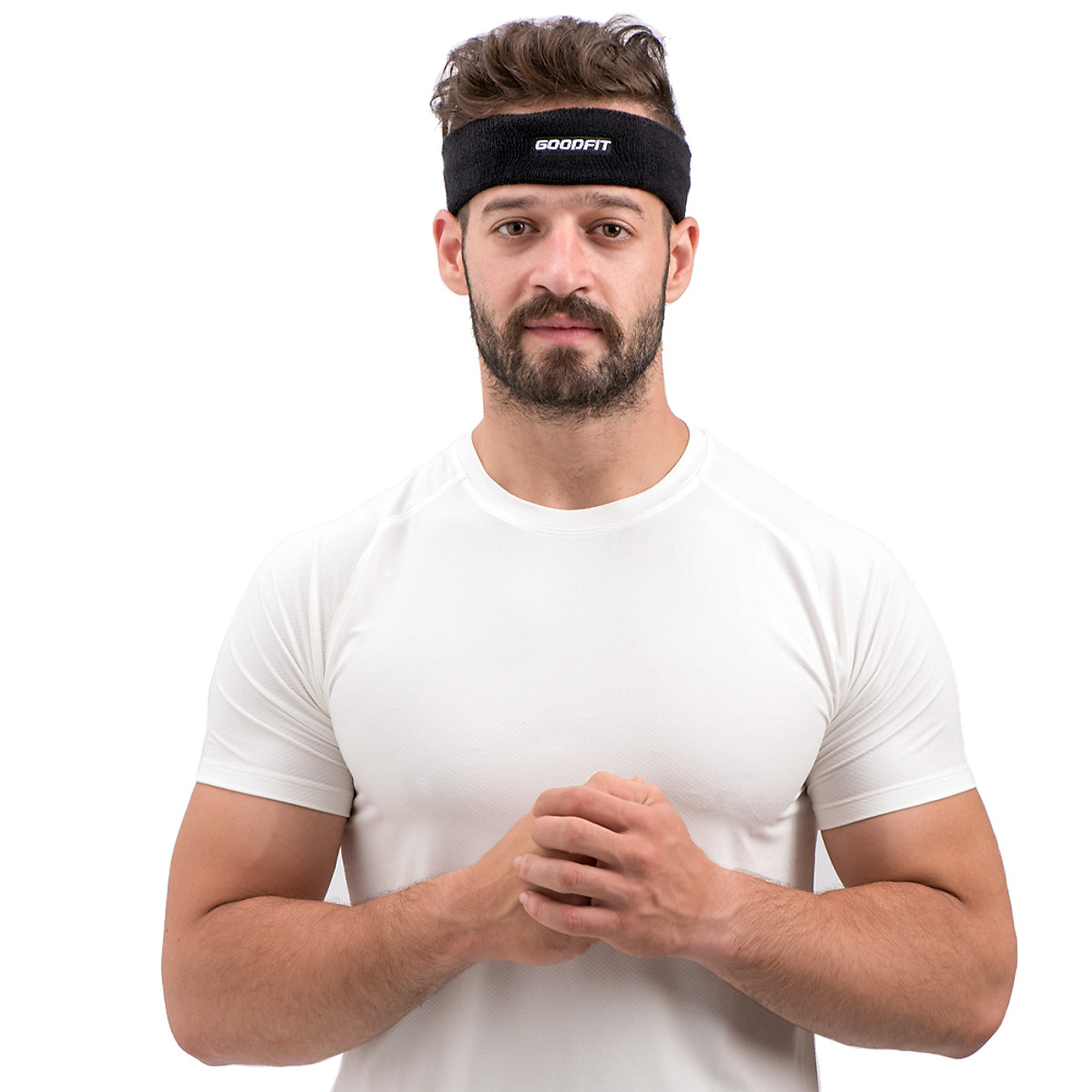 Băng đô, băng trán thể thao headband thấm hút mồ hôi nam nữ GoodFit GF802SB