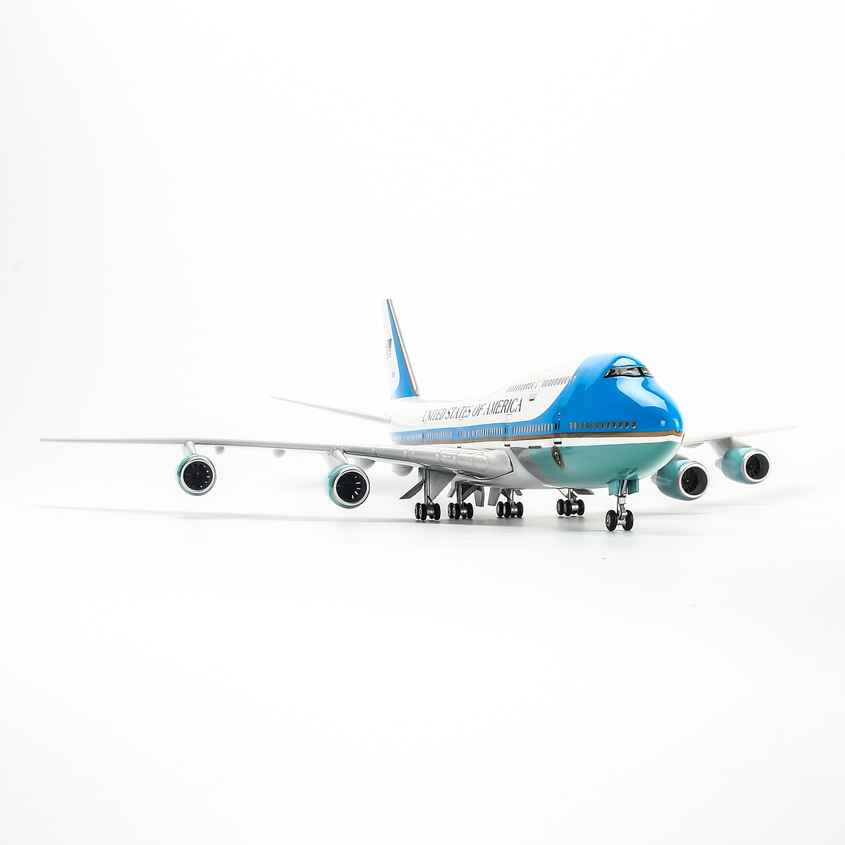 Mua Mô hình máy bay B747 Air Force One 47cmTrắngXanh tại Thế giới mô hình