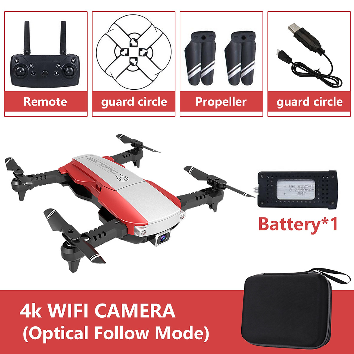 Drone X Pro WIFI FPV 4K HD Camera Foldable Selfie RC Quadcopter 1-3 Batteries√√√ 