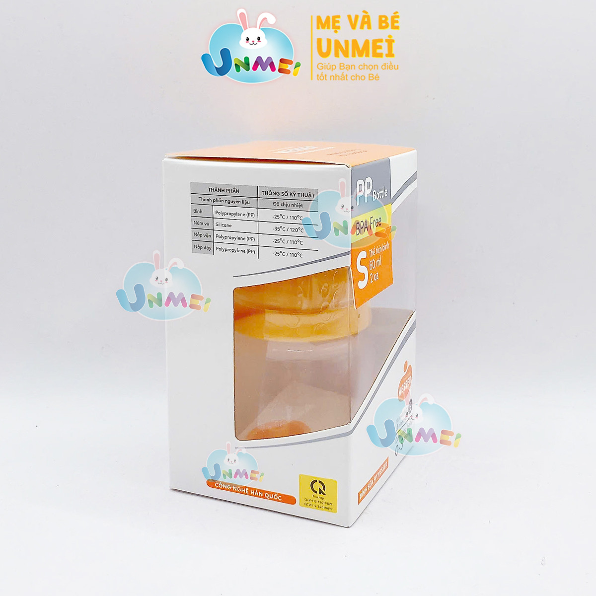 Bình sữa PP Wesser 60ml