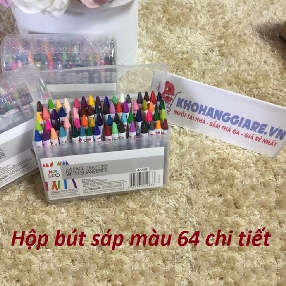 Mua Hộp Bút Sáp Màu 64 Chi Tiết - Hộp Màu Sáp Cho Bé Từ 2 đền 10 Tuổi tại Tạp hóa Vân An Mua Hộp Bút Sáp Màu 64 Chi Tiết - Hộp Màu Sáp Cho Bé Từ 2 Đền 10 Tuổi Tại Tạp Hóa Vân An