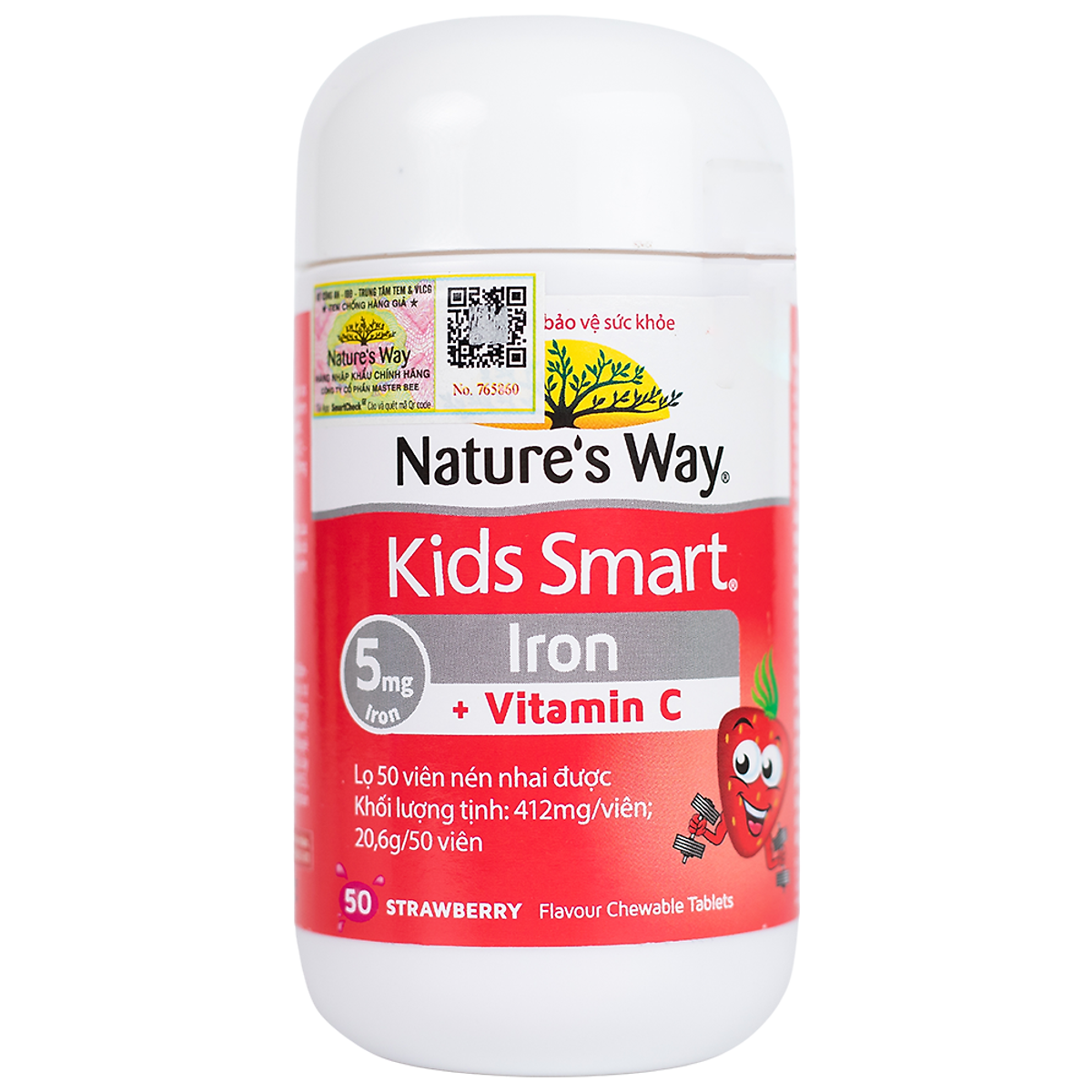 Nature's Way Kids Smart IRON C - Bổ Sung Sắt Cho Trẻ Em (50 viên /Lọ)