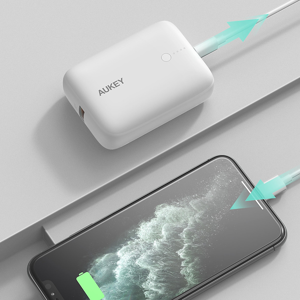 Pin Sạc Dự Phòng Aukey PB-N83S 10.000mAh, Sạc Nhanh Power Delivery 18W và Quick Charge 3.0 18W - Hàng Chính Hãng