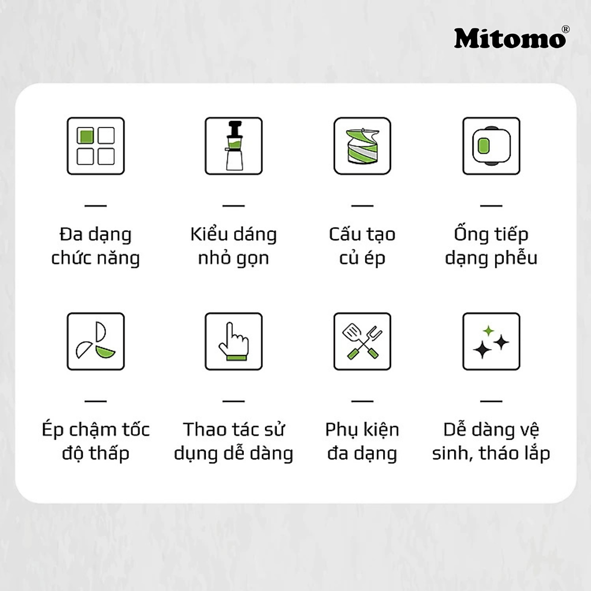 Máy ép trái cây, máy ép Mitomo EC-55 xuất xứ thái lan