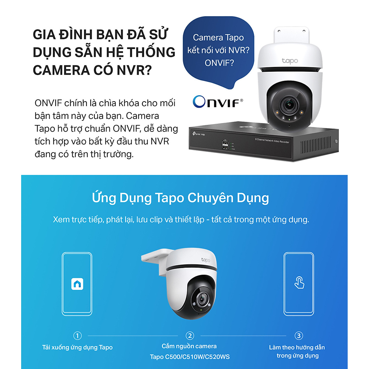 Camera WiFi TP-Link Tapo C510W / C520WS An Ninh Quay/Quét 360 Độ, Chống Nước - Hàng Chính Hãng