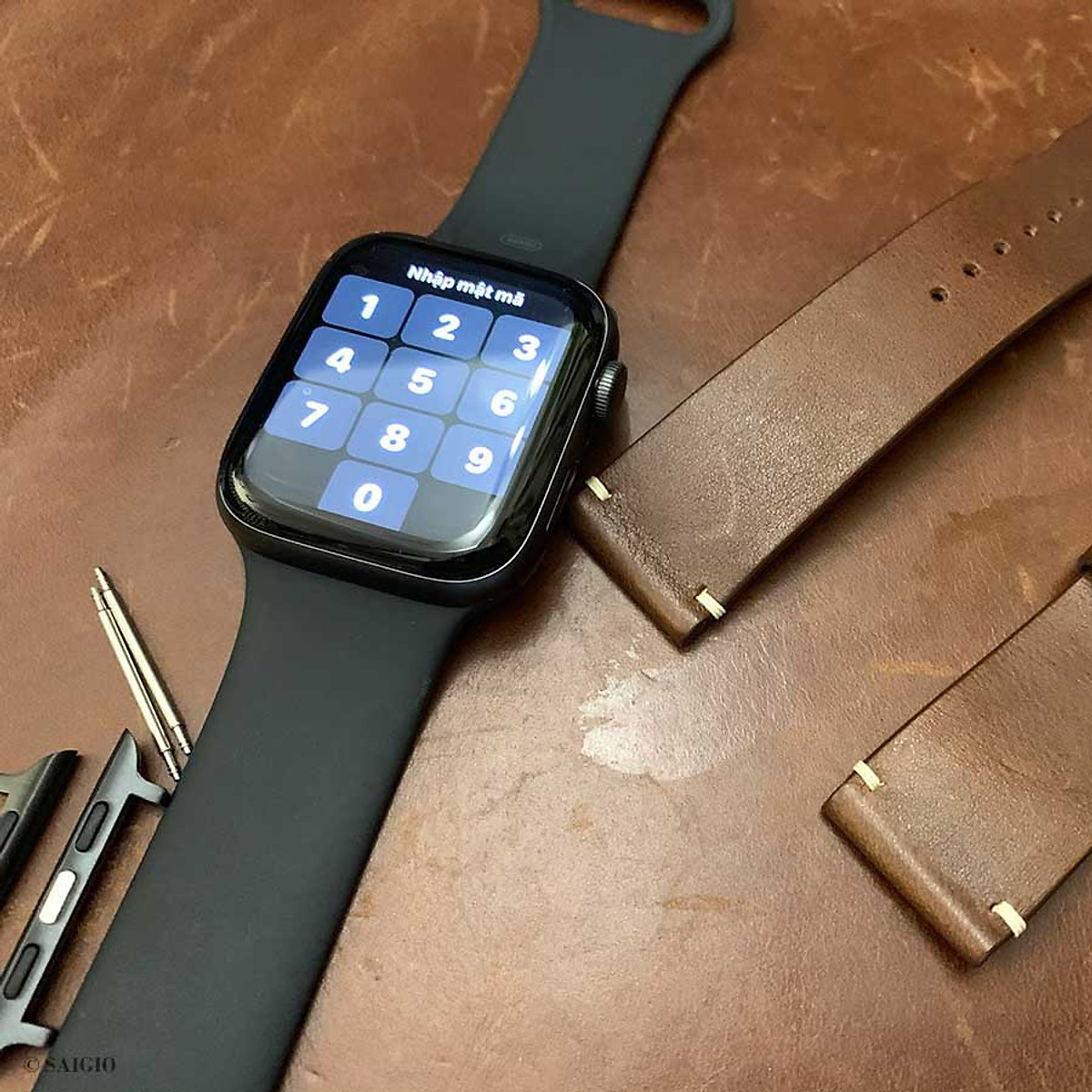 Dây Đeo Apple Watch 49mm 45mm 44mm 42mm, Chất Liệu Da Bò Cao Cấp, Phong Cách Vintage Hoài Cổ, Tương Thích Các Phiên Bản Series Ultra2/Ultra/SE2/SE/9/8/7/6/5/4/3/2/1