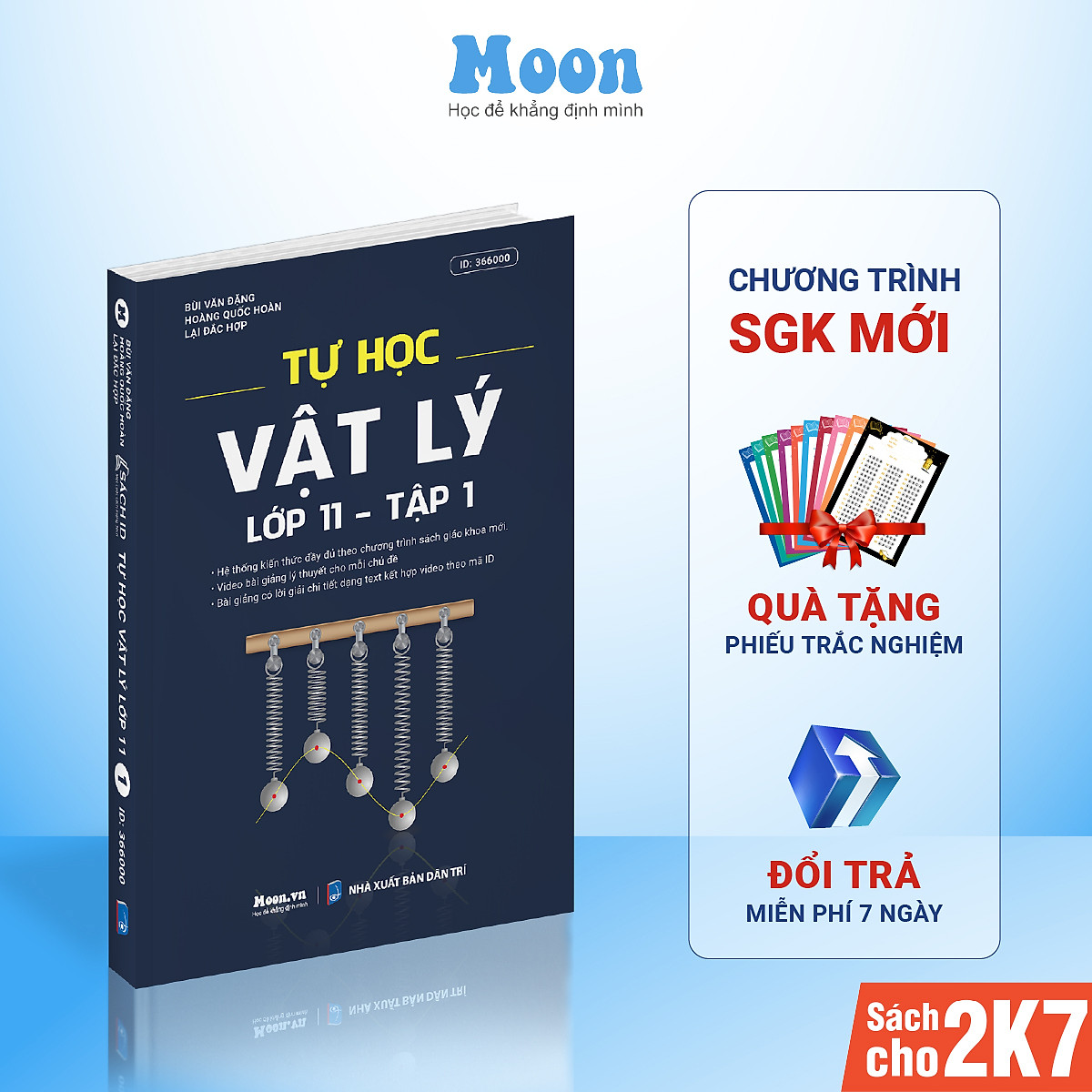 Sách ID Tự Học Vật Lý Lớp 11 chương trình mới 3 bộ kết nối tri thức, chân trời sáng tạo, cánh diều dành cho 2k7