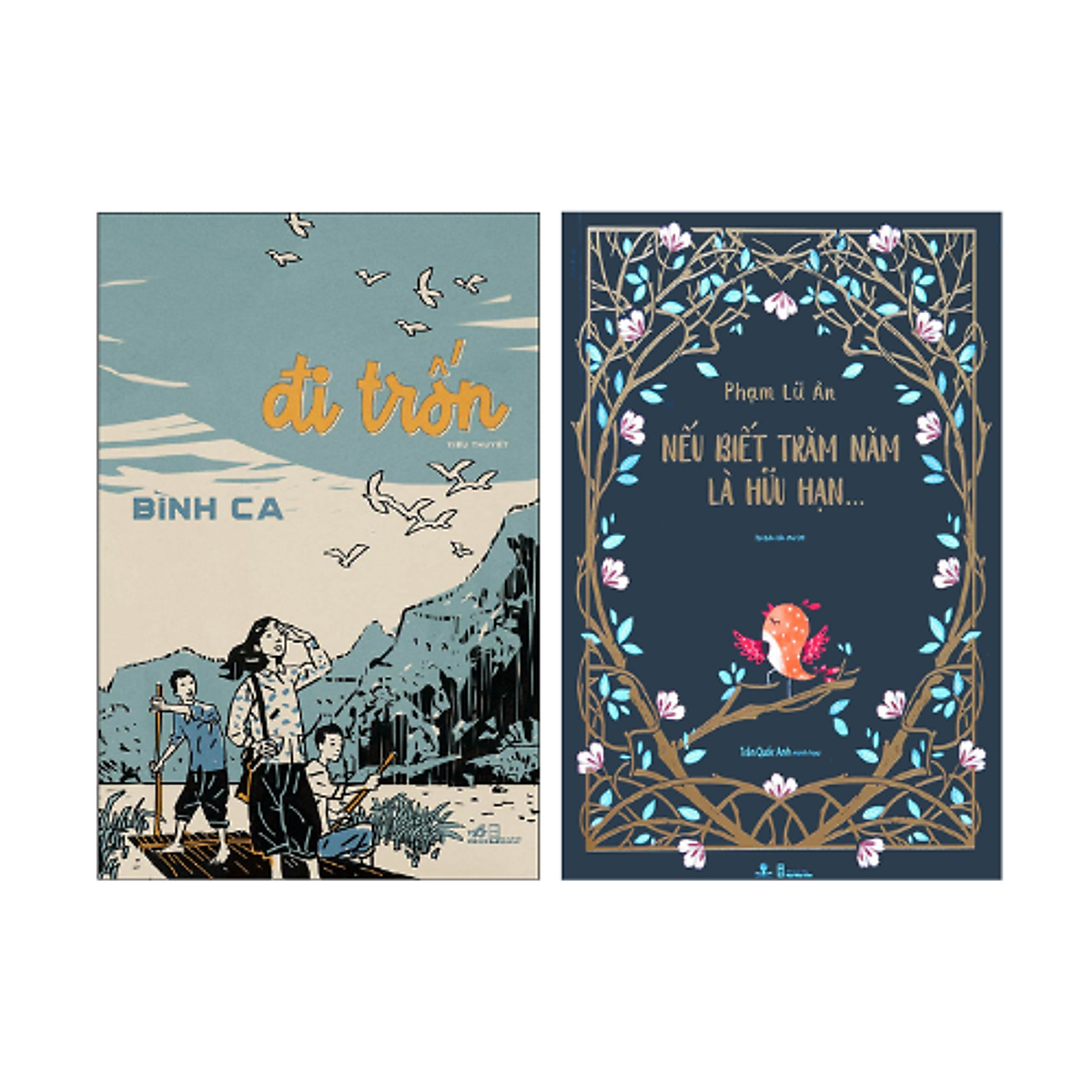 Combo 2 cuốn Văn học Việt Nam: Đi Trốn + Nếu Biết Trăm Năm Là Hữu Hạn (sách bìa cứng)