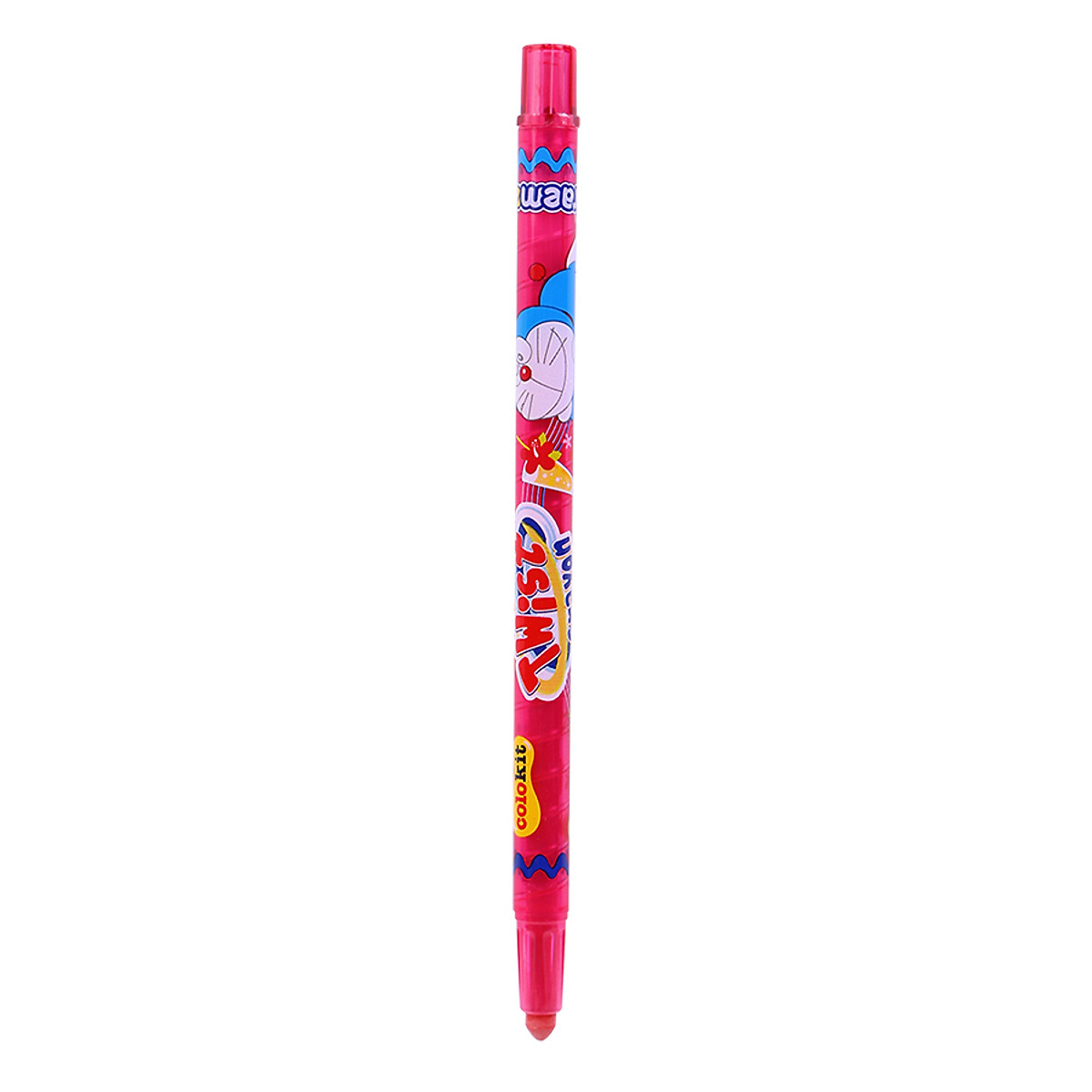 Bút sáp vặn Thiên Long Colokit Doraemon TCR-C05/DO - 18 màu - Không độc hại - Bút sáp siêu đẹp