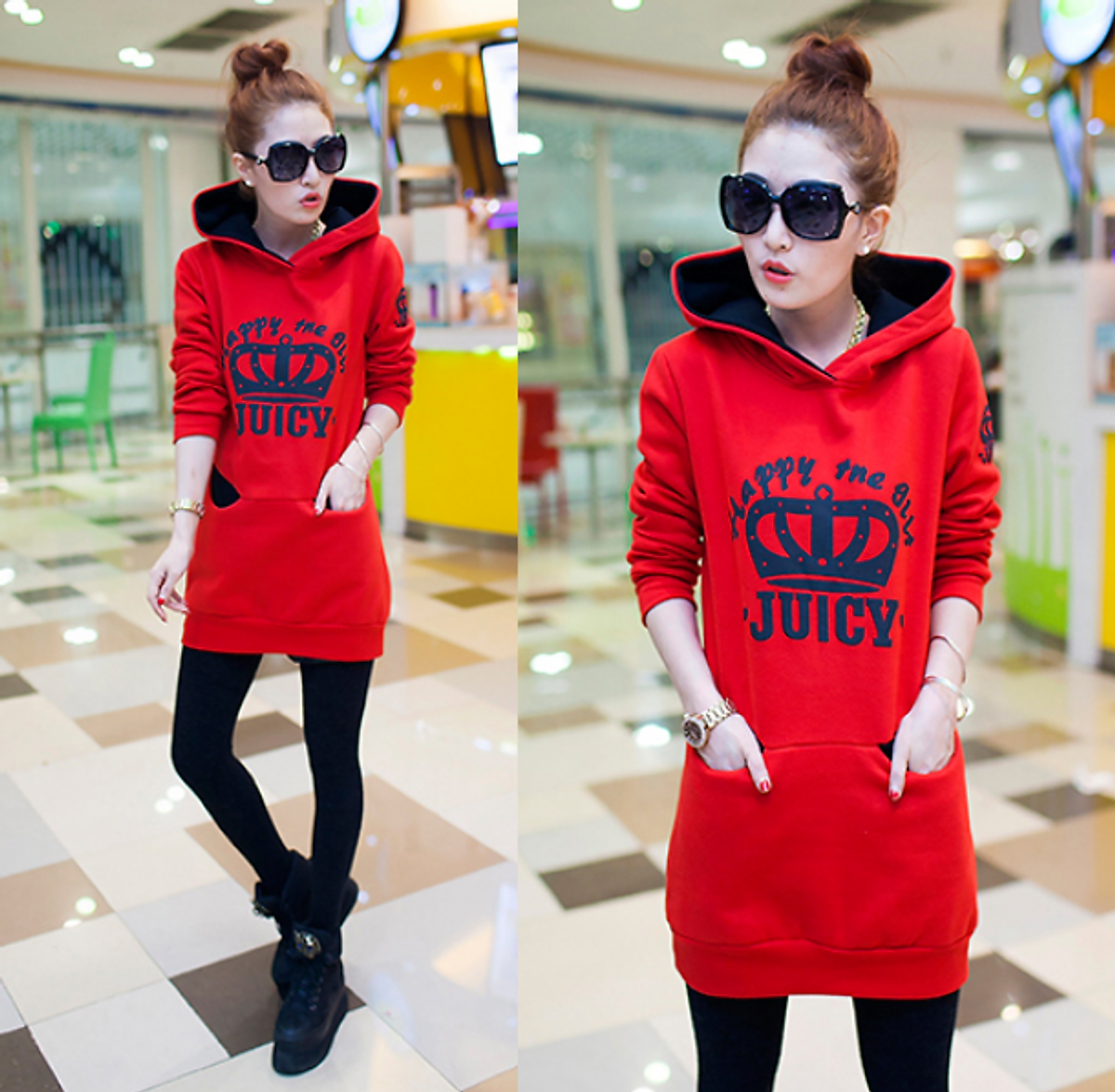 Áo Khoác Nữ Họa Tiết Juicy Thu Đông Dễ Thương AK007 MayHomes