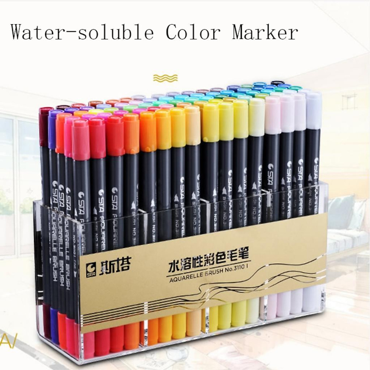 80 Colors Premium Painting Soft Brush Pen Set Dual Tip Watercolor Markers Pen For Coloring Books 80 Colors Premium Painting Soft Brush Pen Set Dual Tip Watercolor Markers Pen For Coloring Books